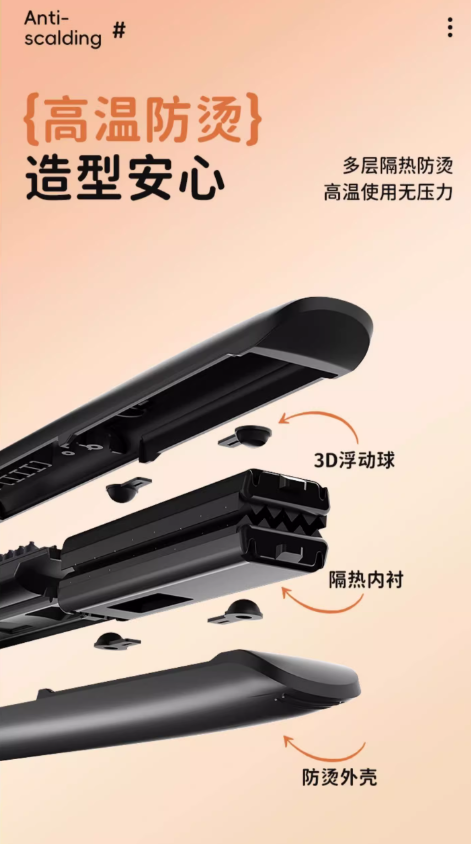 ABP Negative Ion Volumizing Crimping Iron ABP负离子蓬松玉米烫夹板