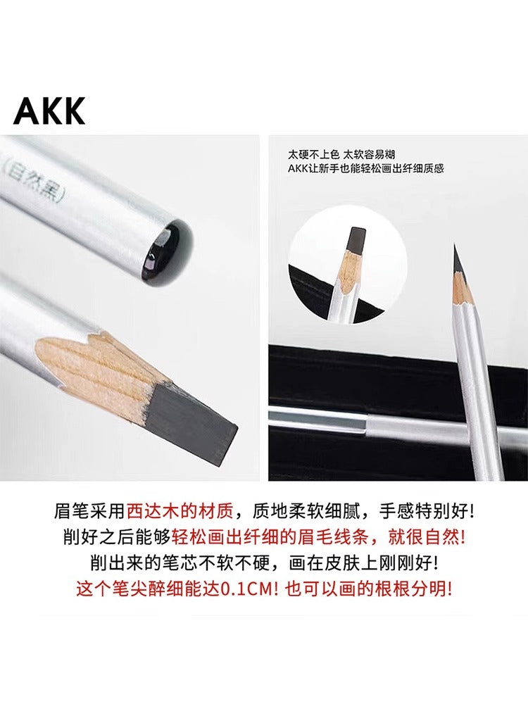 Tiktok/Douyin Hot AKK Natural Lightweight Hard Core Eyebrow Pencil 3.6g 【Tiktok抖音爆款】AKK自然轻盈硬芯眉笔