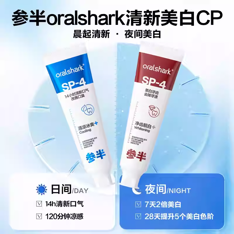 CanBan Oral Shark SP-4 Probiotic Toothpaste 120g 参半口腔鲨鱼SP-4益生菌牙膏