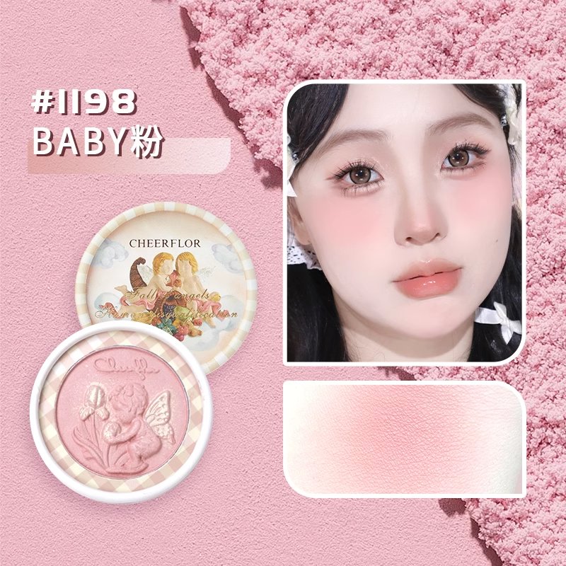 TikTok/Douyin Hot Cheerflor Angel Embossed Blush 6g 【Tiktok抖音爆款】游乐者天使浮雕腮红