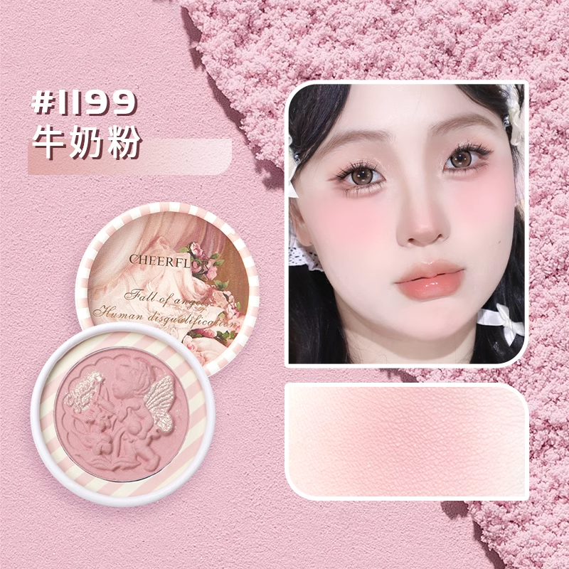 TikTok/Douyin Hot Cheerflor Angel Embossed Blush 6g 【Tiktok抖音爆款】游乐者天使浮雕腮红