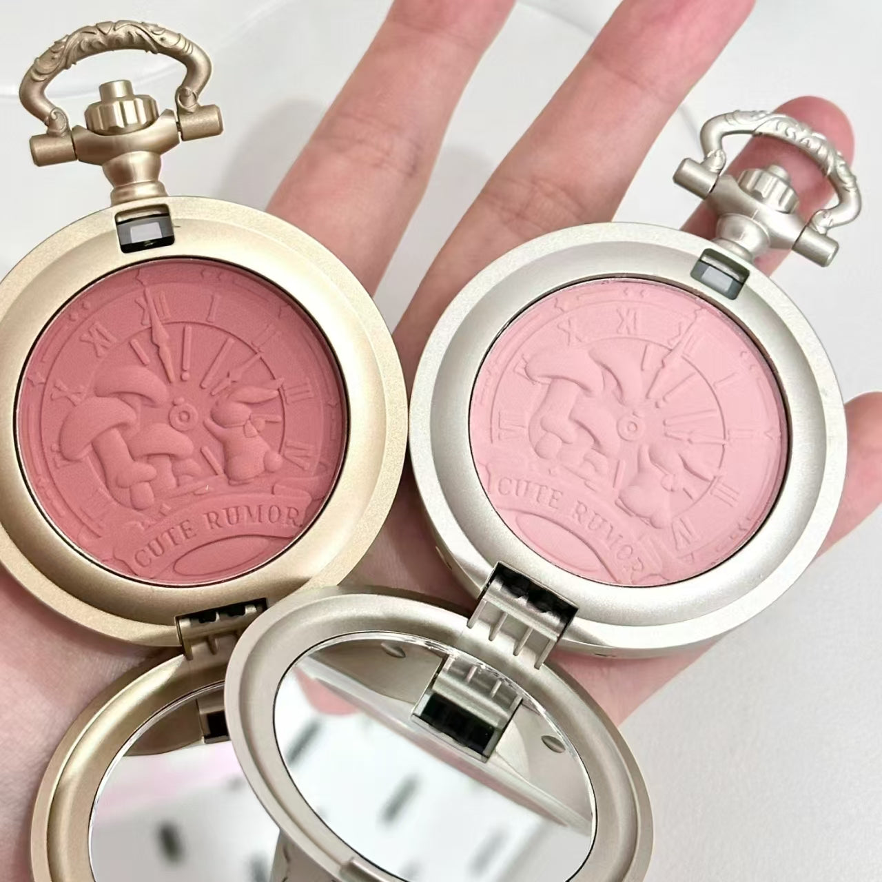 CuteRumor Wonderland Tea Party Pocket Watch Blush 3.8g 可爱物语奇境茶会怀表腮红