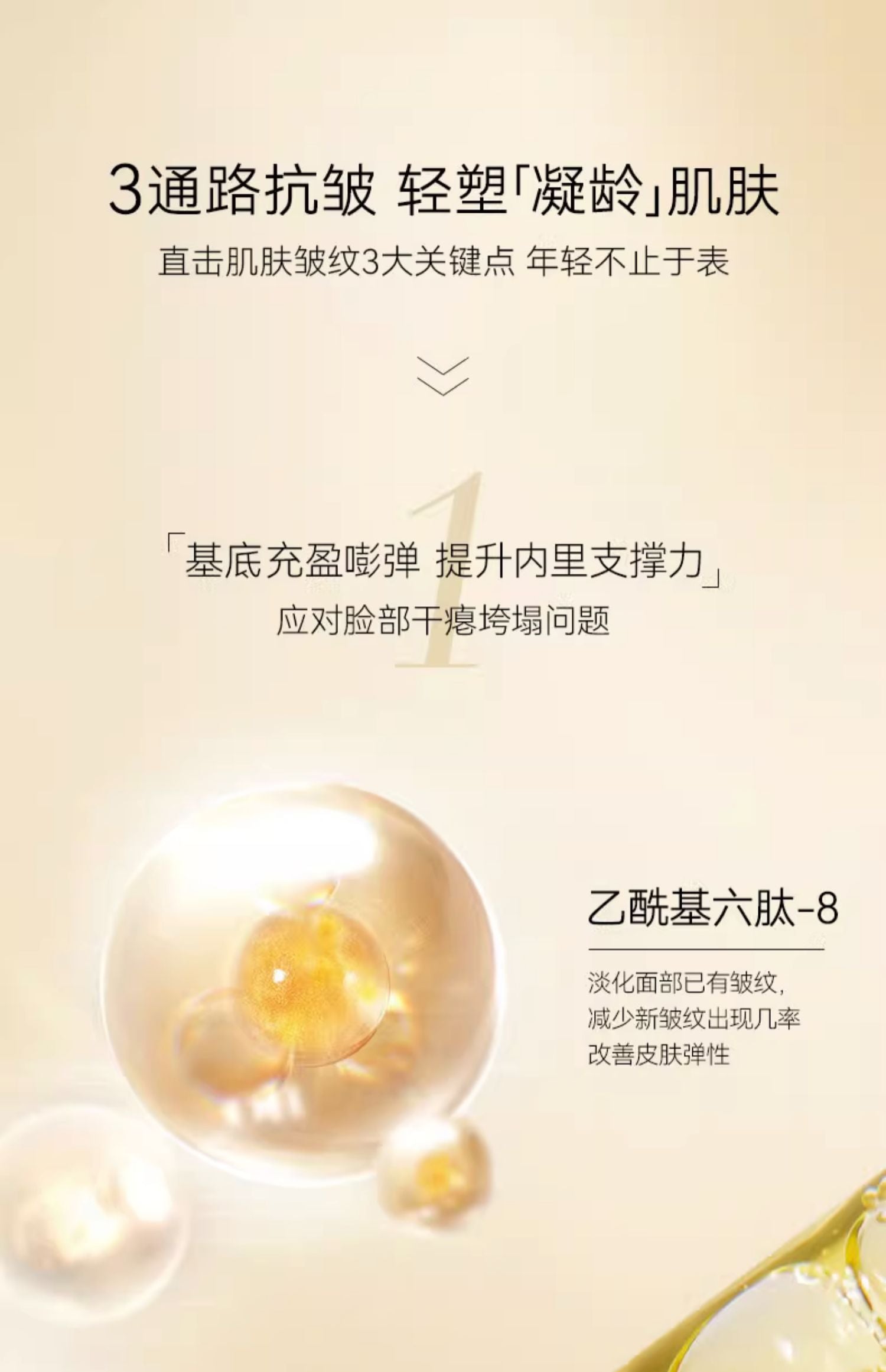 Fan Beauty Peptide Anti-Wrinkle Cream Face & Neck Mask 4Pcs 范冰冰同款胜肽凝时抗皱乳霜面颈膜