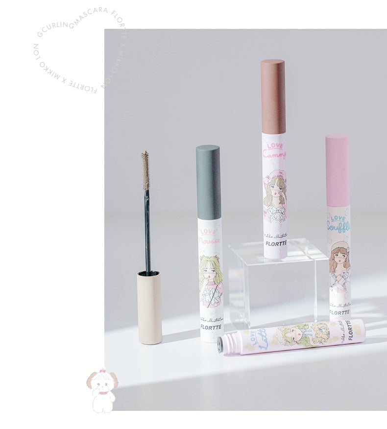 Flortte Mikko Long Curing Mascara Primer 花洛莉亚MIKKO联名款纤长持久太阳花睫毛定型打底膏 4g