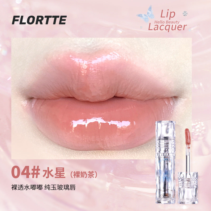 Flortte Mirror Shine Water Lip Lacquer Lip Gloss 2.6g 花洛莉亚好美莉亚镜面水光唇漆唇釉