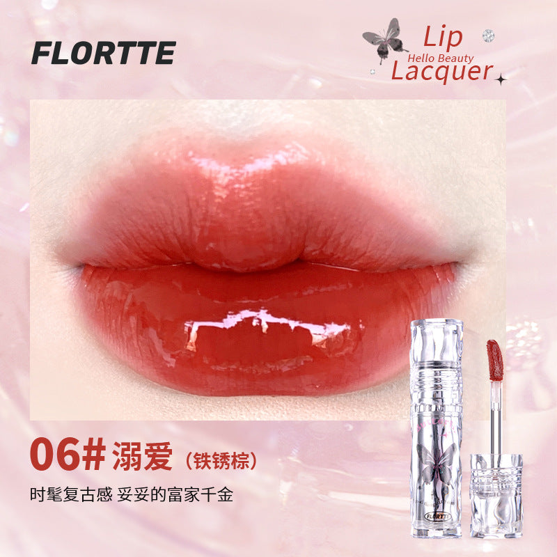 Flortte Mirror Shine Water Lip Lacquer Lip Gloss 2.6g 花洛莉亚好美莉亚镜面水光唇漆唇釉