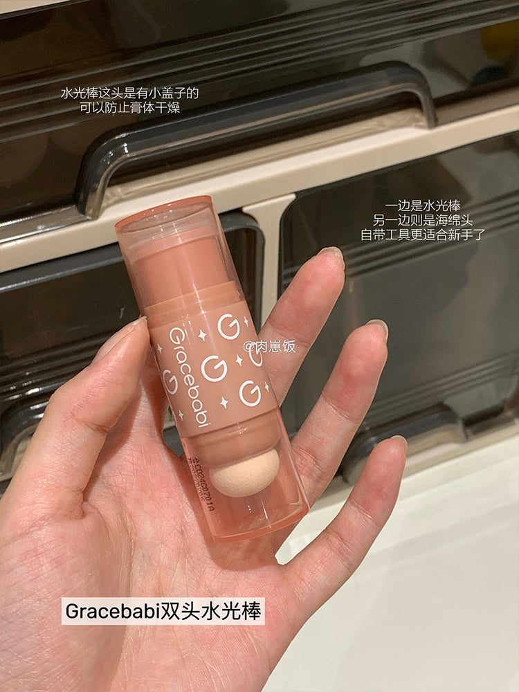 Gracebabi Hydra Glow Dual-Ended Highlighter Stick 4g 瑰宝秘语盈润透肌双头水光棒