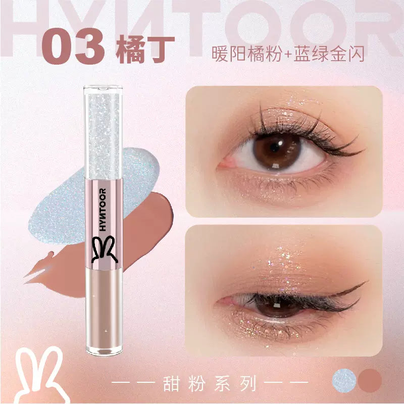 HYNTOOR Dual-ended Liquid Eyeshadow 2.2g/2g 黑兔双头液体眼影