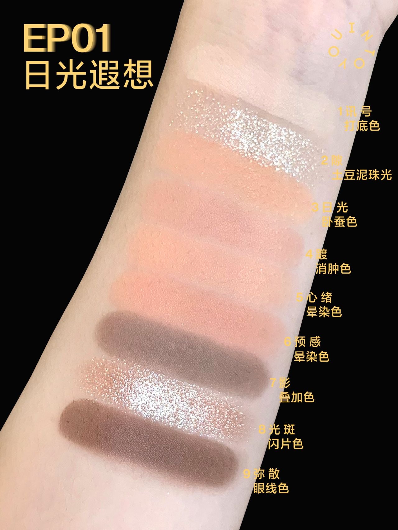 INTO YOU Starry Night Series Gift Set Lip Gloss Eyeshadow Blush 4PCS/Set 心慕与你繁星系列唇釉唇泥腮红眼影礼盒