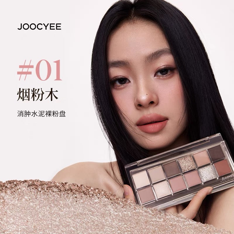 Joocyee 12 Shades Eyeshadow Palette 14g 酵色十二色眼影盘