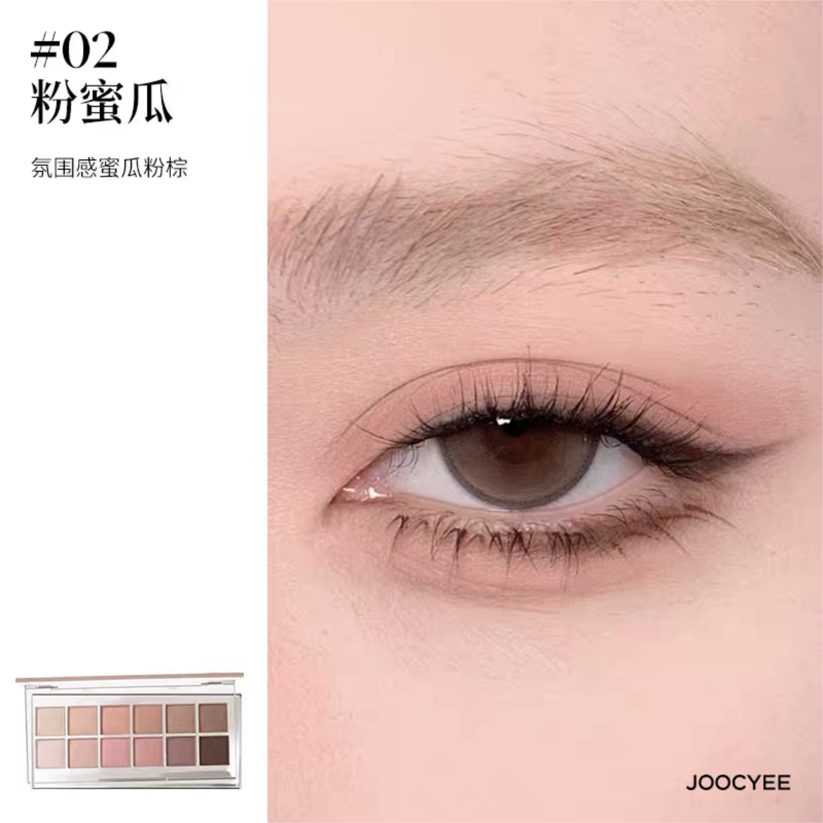 Joocyee 12 Shades Eyeshadow Palette 14g 酵色十二色眼影盘