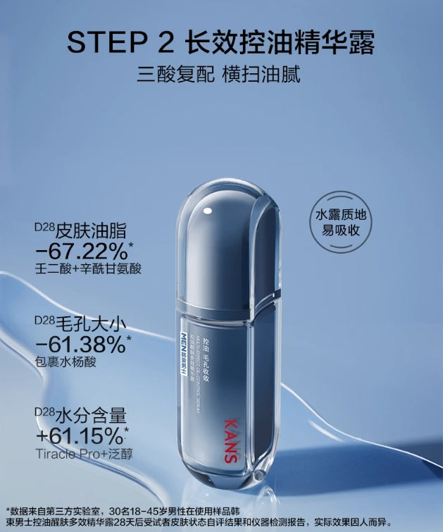 Kans Men's Oil Control & Hydration Skincare Set 韩束男士控油补水护肤品套装