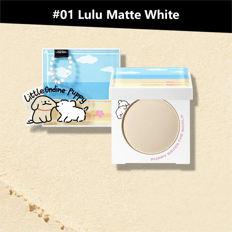 LITTLE ONDINE Puppy Hug Series Matte Highlighter Powder 5g 小奥汀线条小狗系列哑光高光粉