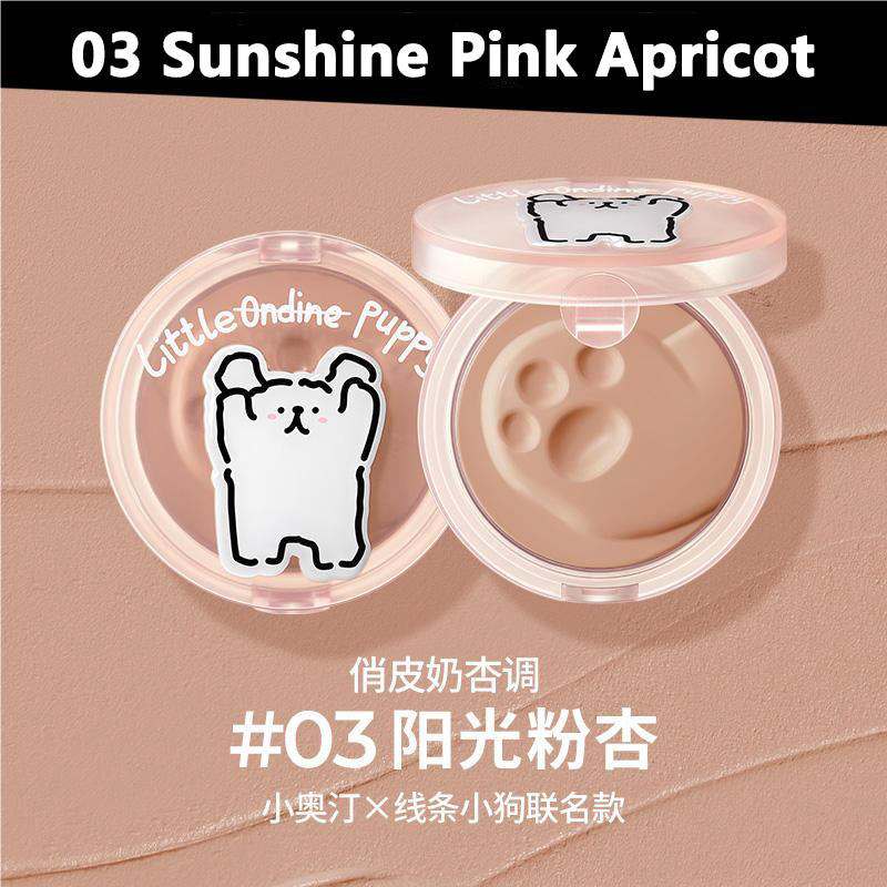 LITTLE ONDINE Puppy Series Matte Blusher Cream 5.5g 小奥汀线条小狗系列哑光腮红膏