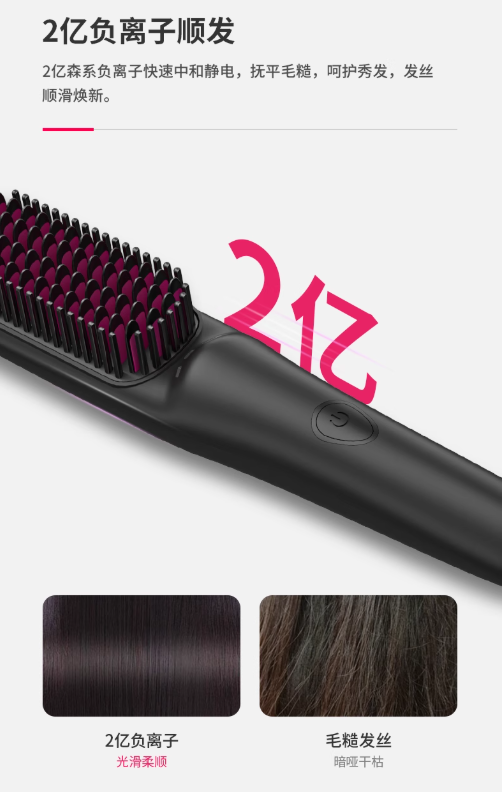 Lowra rouge SL-701 Wired Negative Ion Hair Straightening Brush 罗拉SL-701有线负离子直发梳