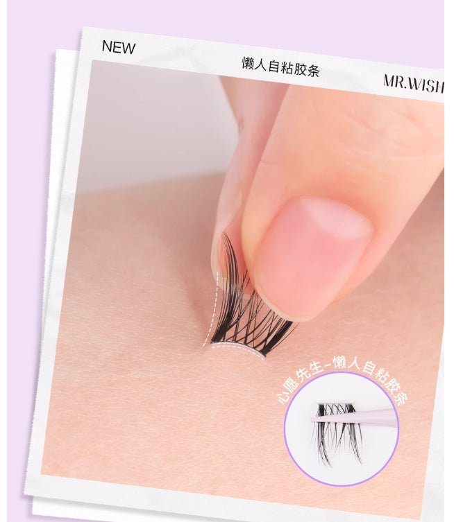 Mr.wish False Eyelash Lazy Self-Adhesive Strips 192pcs/box 心愿先生假睫毛懒人自粘胶条