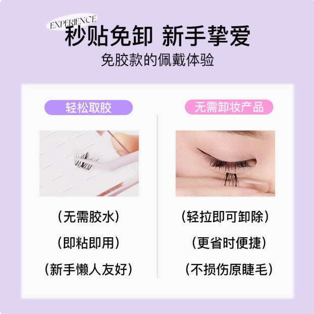 Mr.wish False Eyelash Lazy Self-Adhesive Strips 192pcs/box 心愿先生假睫毛懒人自粘胶条