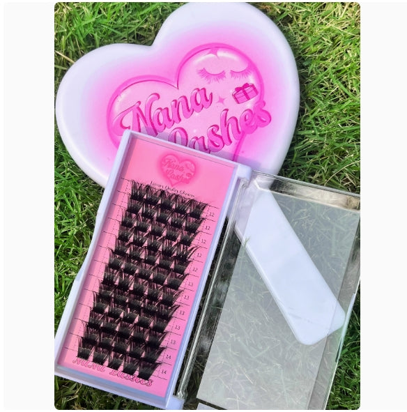 NANALASHES Sleeping Beauty D-Curl Barbie Cluster Lashes 1 box NANALASHES睡美人D翘芭比单簇假睫毛