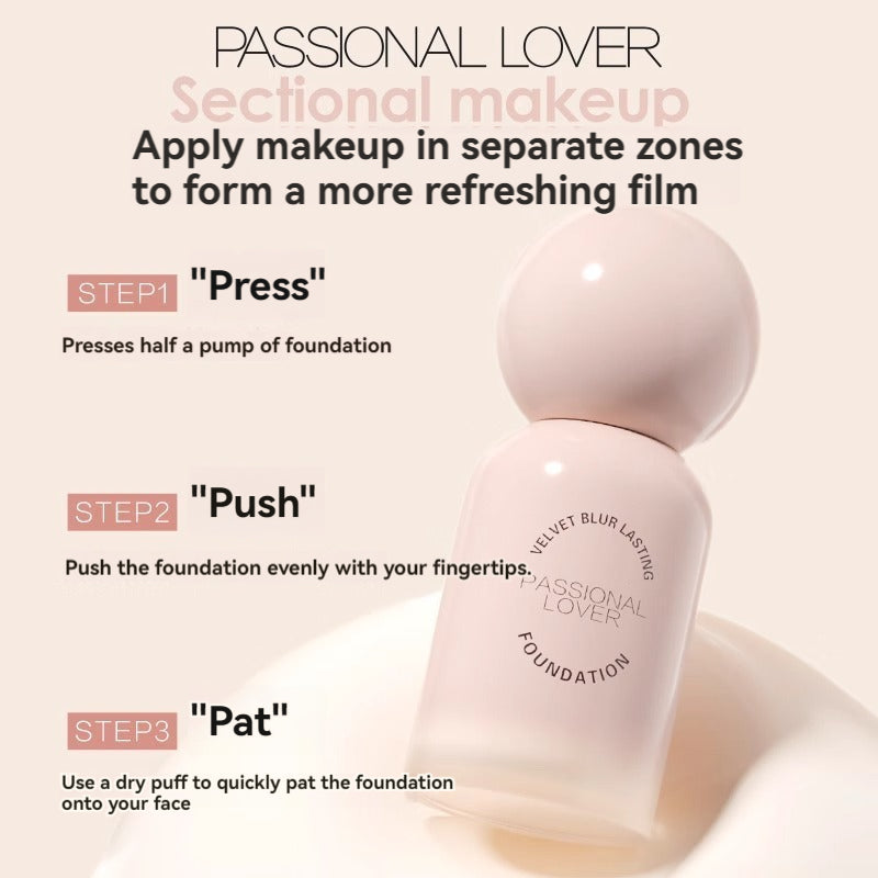 PASSIONAL LOVER Velvet Blur Lasting Foundation 3.0 30ml 恋火绒雾持妆粉底液3.0