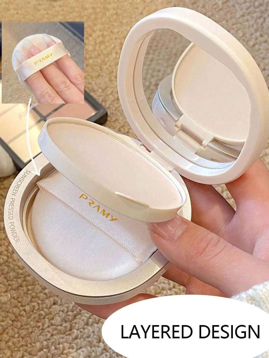 PRAMY Sunscreen Pressed Powder SPF40 PA+++ 7g 柏瑞美光透防晒蜜粉饼