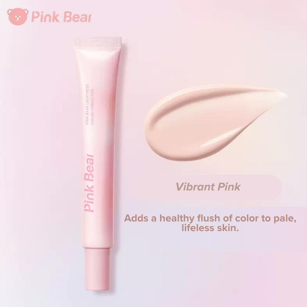 Pink Bear Tone-Up Primer Base 30g 皮可熊清透调色妆前乳打底