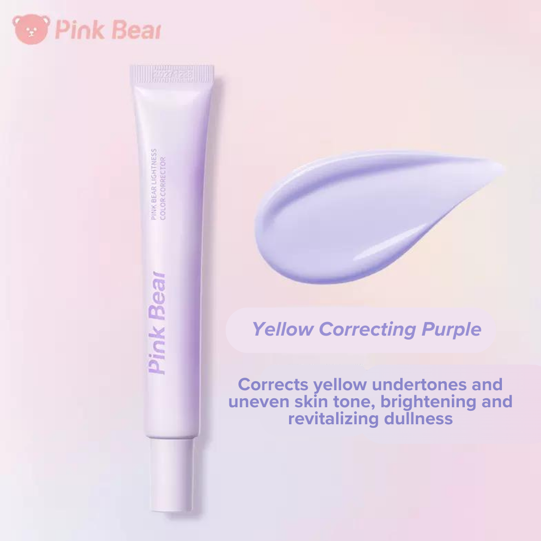 Pink Bear Tone-Up Primer Base 30g 皮可熊清透调色妆前乳打底