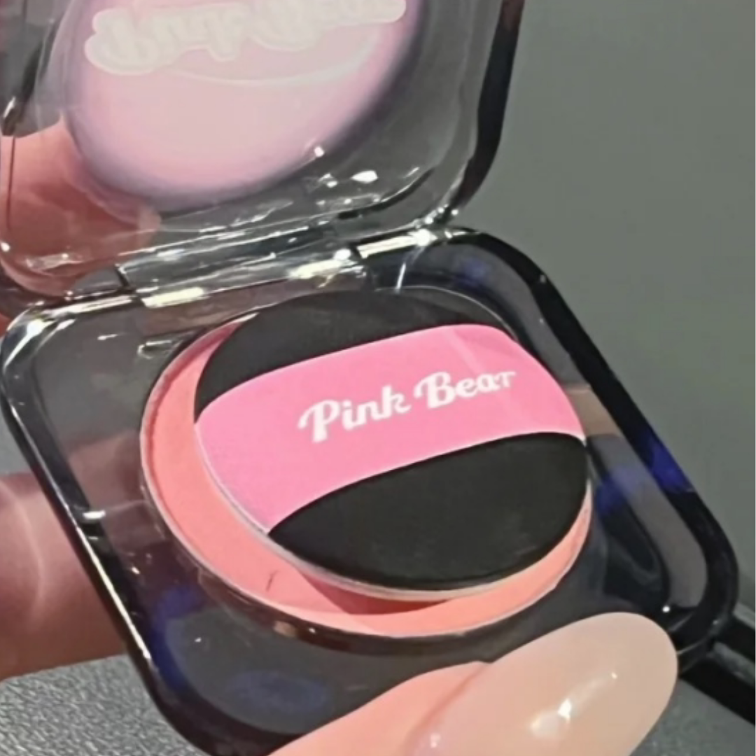 Pink Bear Princess Knight Series Pink and Black Limited Edition Blush 3.2g 皮可熊公主骑士系列粉黑限定款腮红