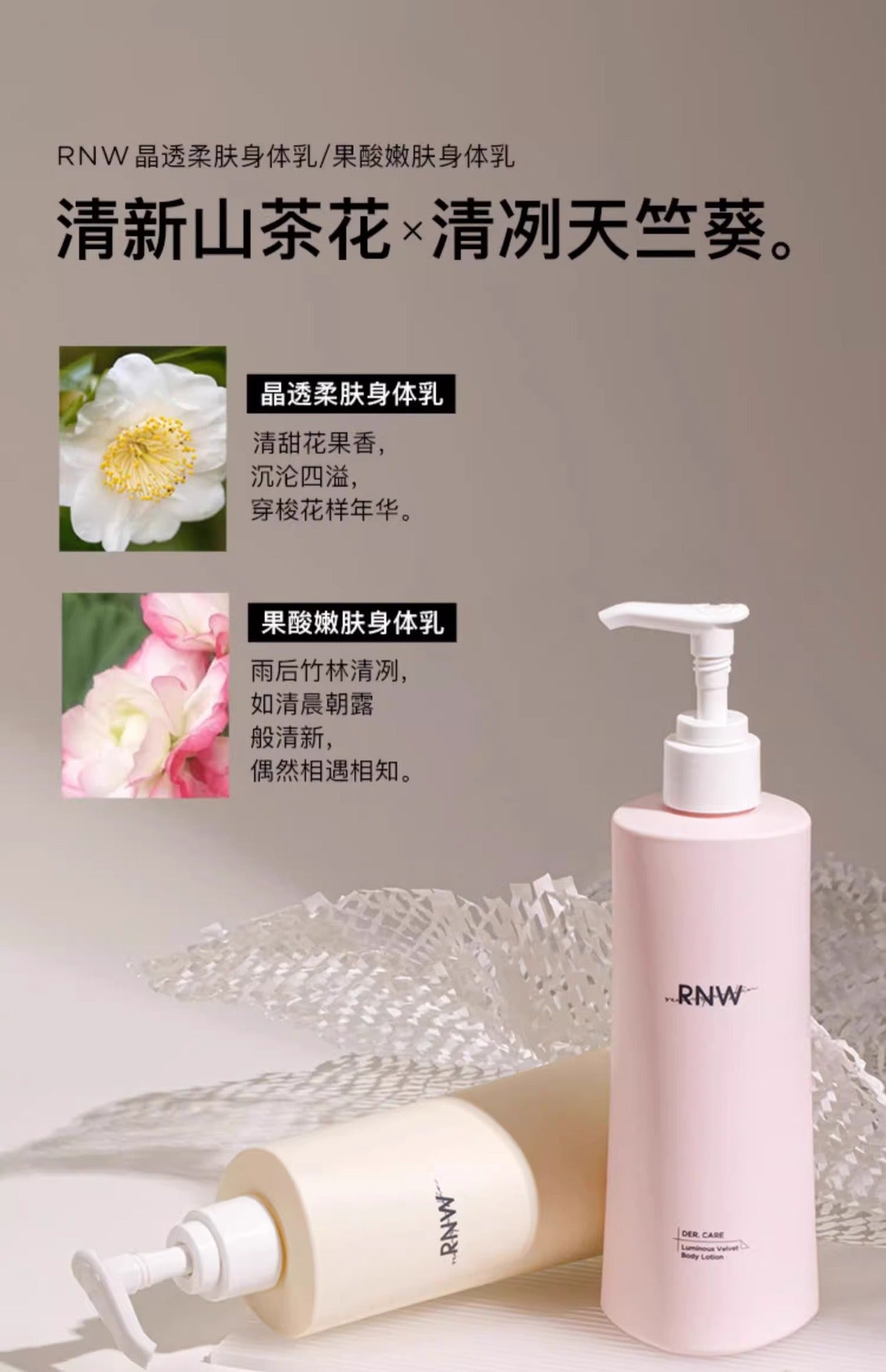 RNW AHA Softening Body Lotion 300g 如薇果酸柔肤身体乳