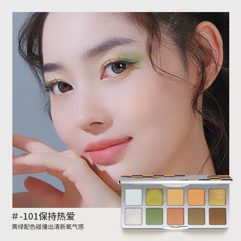 SHEDELLA Checkerboard Series Ten Colors Eyeshadow Palette 10g 诗蒂娅棋盘格十色眼影