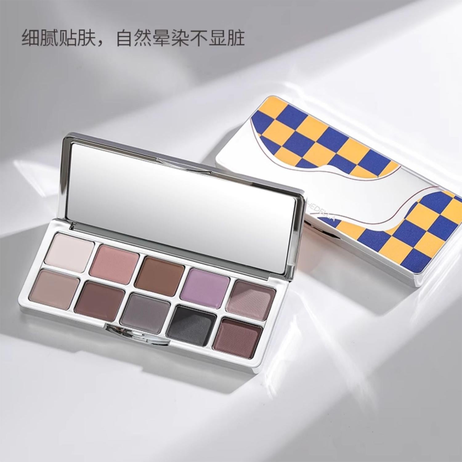 SHEDELLA Checkerboard Series Ten Colors Eyeshadow Palette 10g 诗蒂娅棋盘格十色眼影