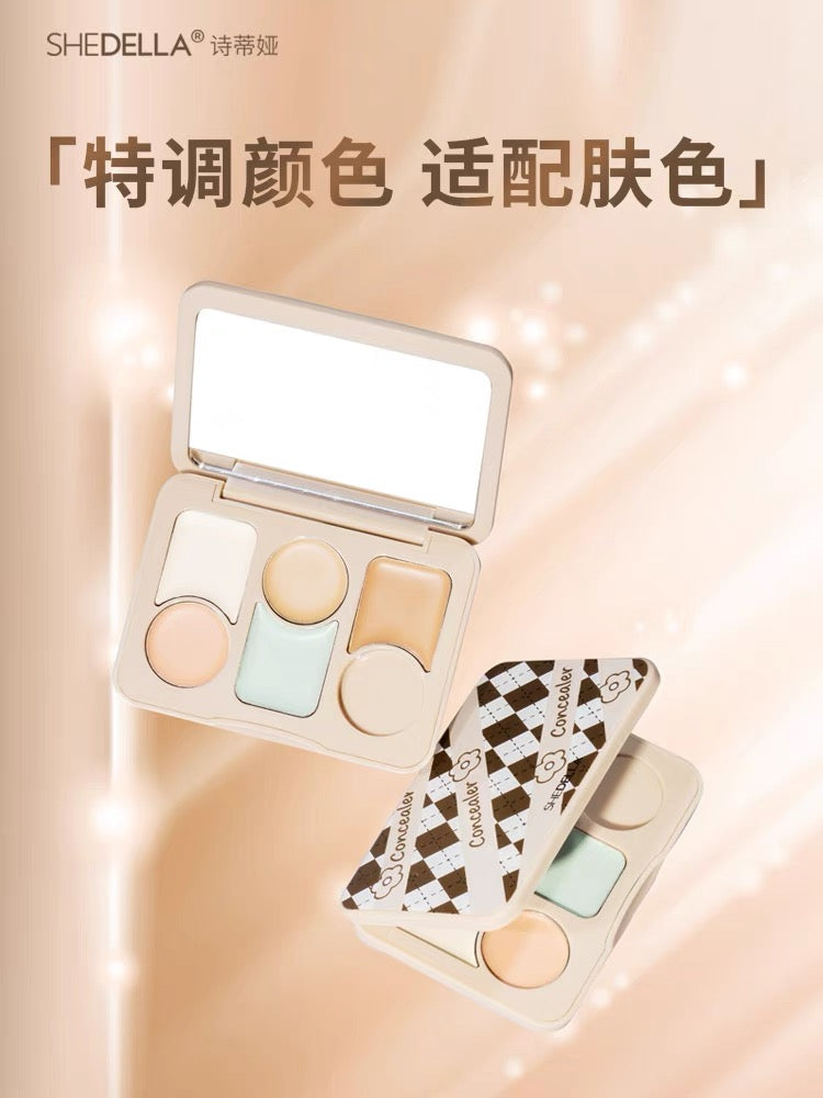 SHEDELLA Floral Concealer Palette 5.2g 诗蒂娅花咕朵遮瑕膏盘