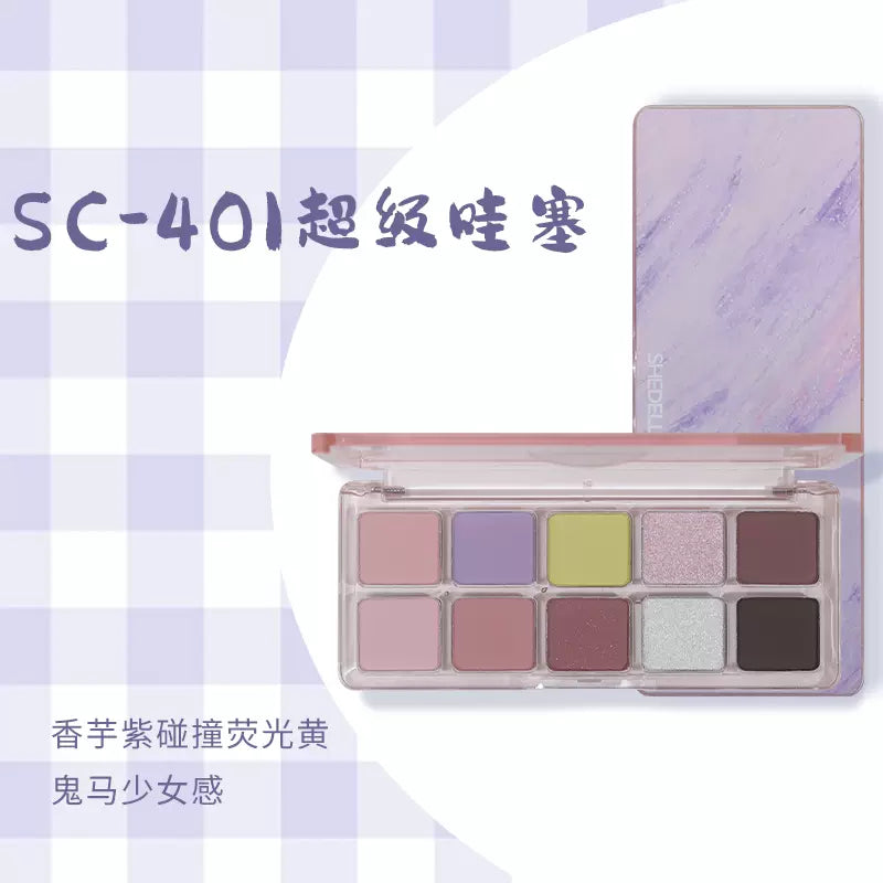 SHEDELLA Spring Color Series Ten Colors Eyeshadow Palette 10g 诗蒂娅春日色彩十色眼影