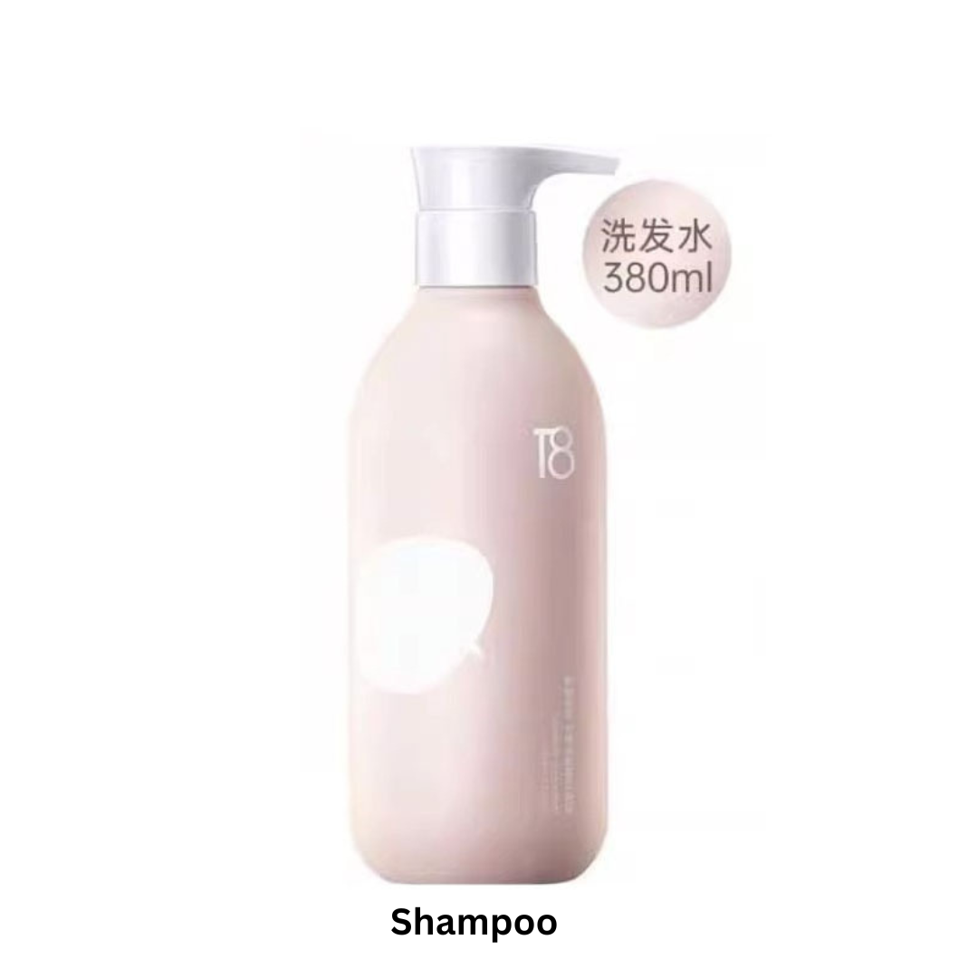 T8 Plant Essence Smoothing Shampoo Conditioner 380ml 幻享T8植粹丝质顺滑洗发水护发素