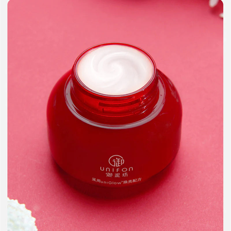 UNIFON Red Pomegranate Brighten Hydrating Face Cream 御泥坊晶亮红石榴脸霜 50g