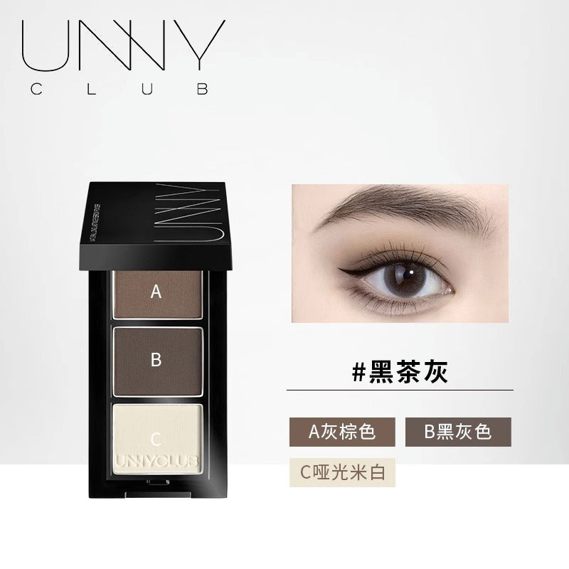 UNNY CLUB Organic Waterproof Eyebrow Powder 2.7g 悠宜三色持久防水眉粉