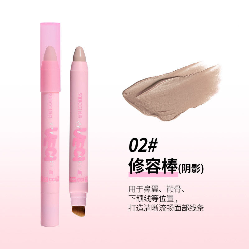 Veecci Multi-Purpose Highlighter Contour Blush Stick 2.2g 唯资多功能高光修容腮红棒