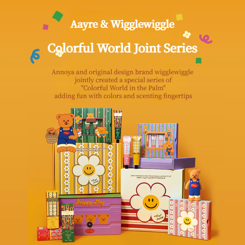 Aarye X Wigglewiggle Hand Cream Double-layer Gift Box 安野屋Wigglewiggle护手霜双层礼盒