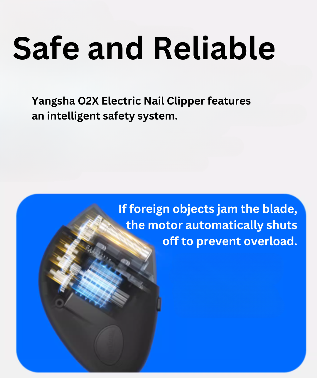 YangSha O2X Electric Nail Clipper 氧鲨O2X电动指甲刀